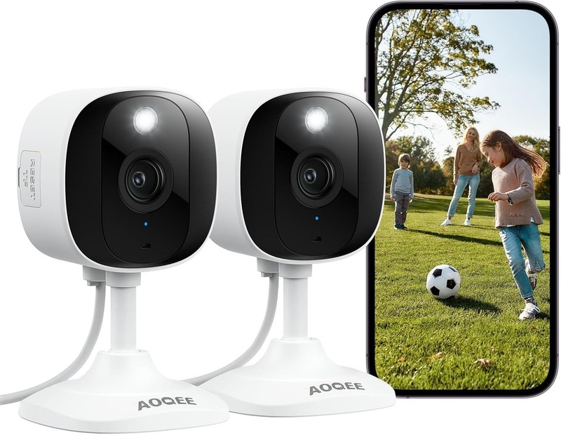 2K Cameras for Home Security, Indoor/Outdoor, Full Color, C1 2Pack | 2.4G Wir... gallery