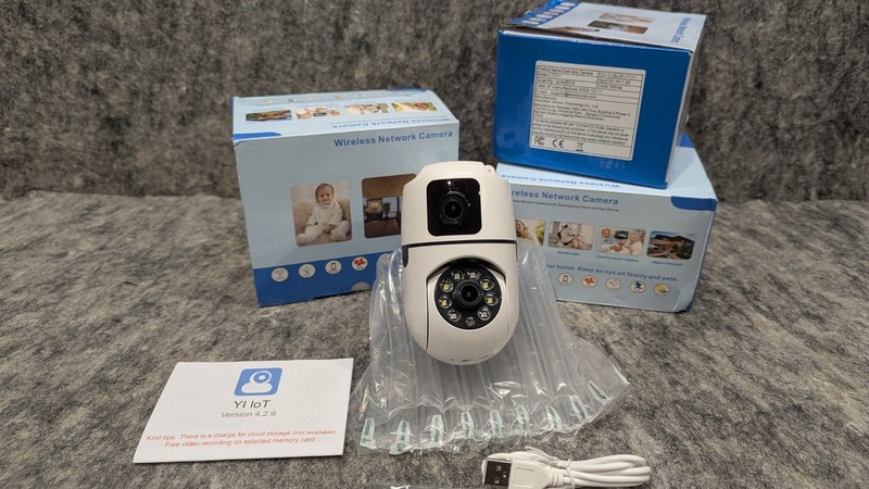 3 x New Camera Home Security, Outdoor CT211-Dual-Lens, WiFi Human Detection, HD