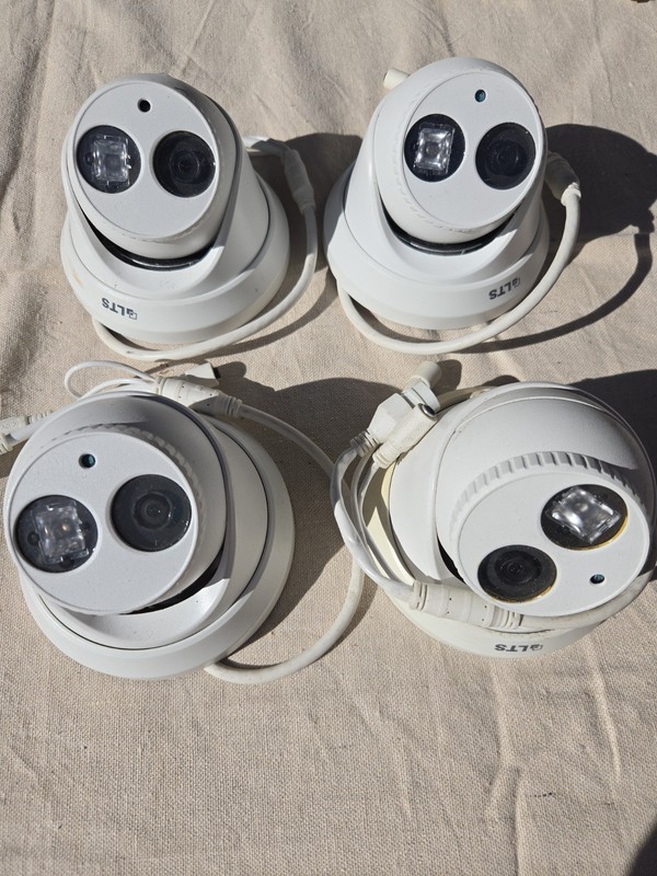 Lot of 4 LTS 2MP PoE IP Dome Cameras 2.8mm CMIP3022-28 1080P Security System