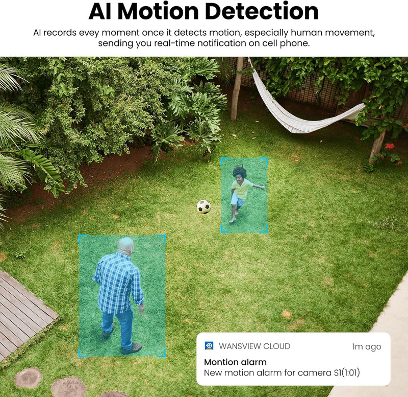 Cameras for Home Security-2K Wireless Security Camera Outdoor with AI Motion Det gallery