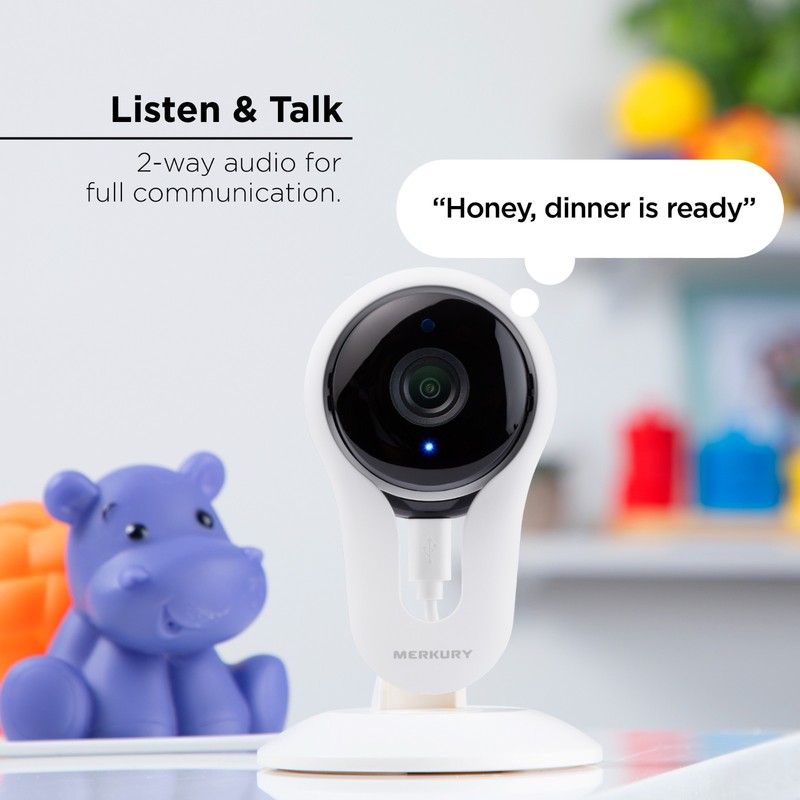 Merkury Smart Indoor Camera 2 Pack, 1080p HD, Motion Detect, Night Vision, Alexa gallery