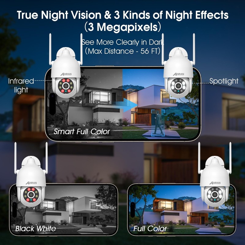 2K WiFi Security Camera Outdoor: 2.4/5GHz Dual-Band, Auto-Tracking, 2-Way Aud... gallery