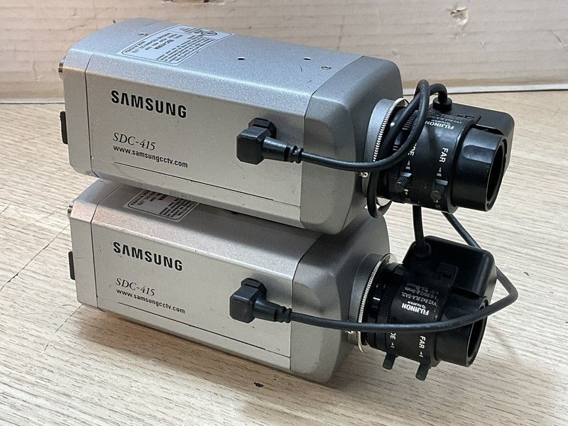 Samsung SDC-415 CCTV Color Day & Night Camera w/ 3.0-8mm Lens/Lot Of 2 /GAR635