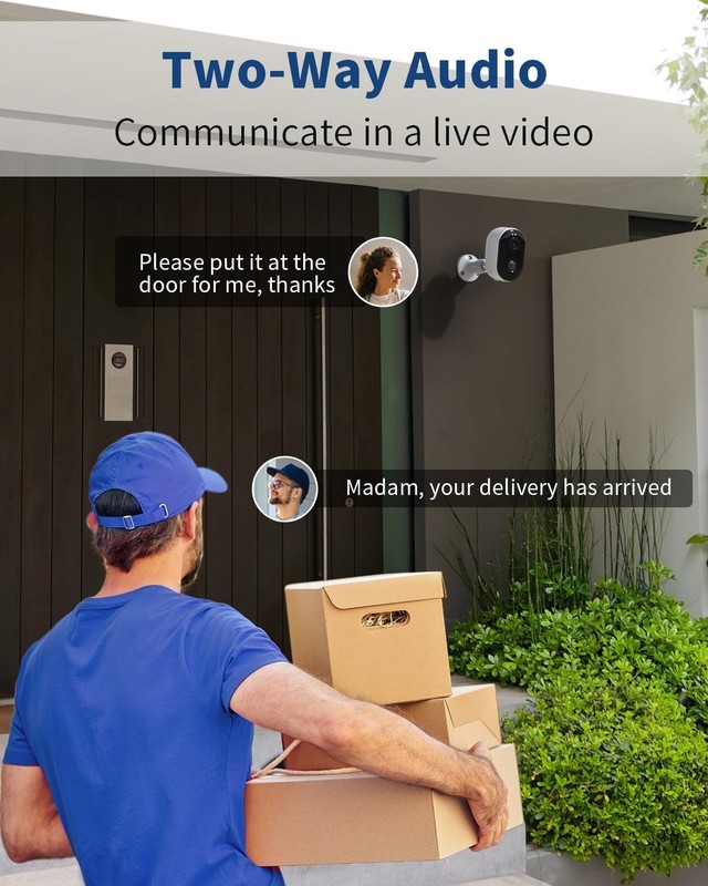 Enhanced Night Vision Security Camera - Wireless, Battery-Powered & Smart Alerts gallery
