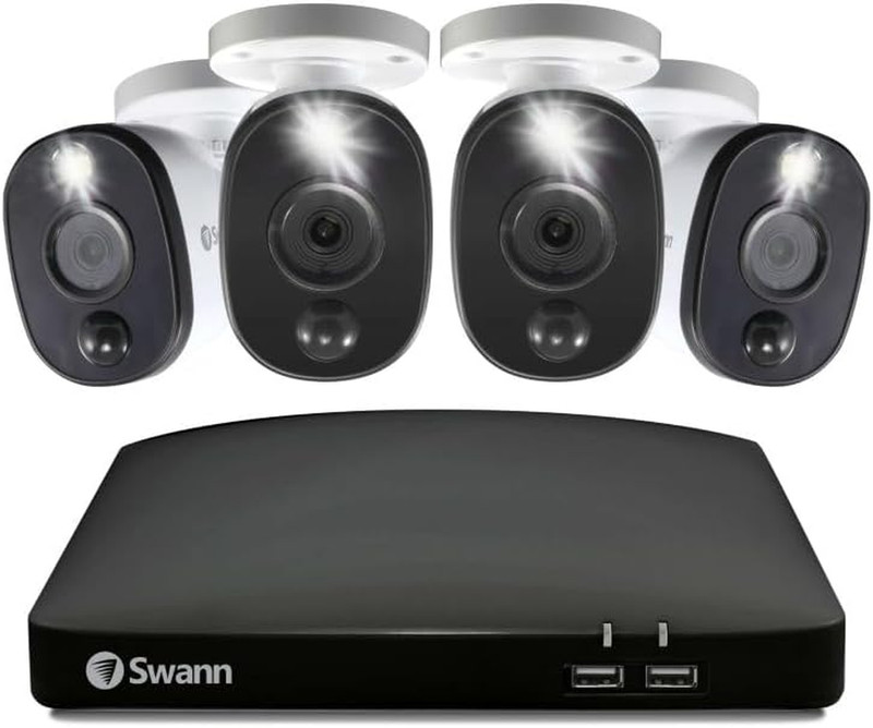 Home/Business Wired DVR, 1080P Full HD Security Camera System, 8 Channels, 4 Cam gallery