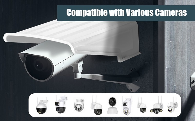 Security Camera Cover Shield Sun Rain Shade Shelter Rainproof Protective Cap gallery