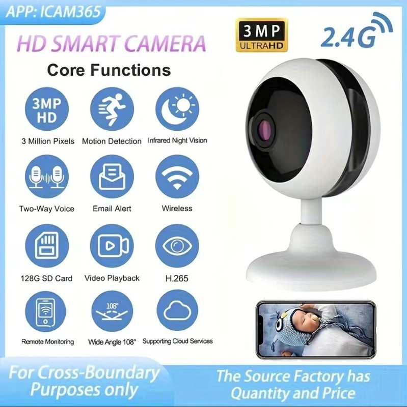 3MP Camera Wifi Family Night Vision Two-way Intercom Wireless Surveillance... gallery