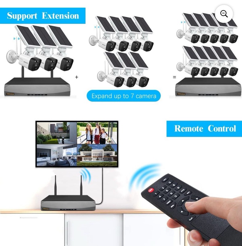 OOSSXX Wireless Solar SECURITY Cameras (6 Wireless Cameras) gallery