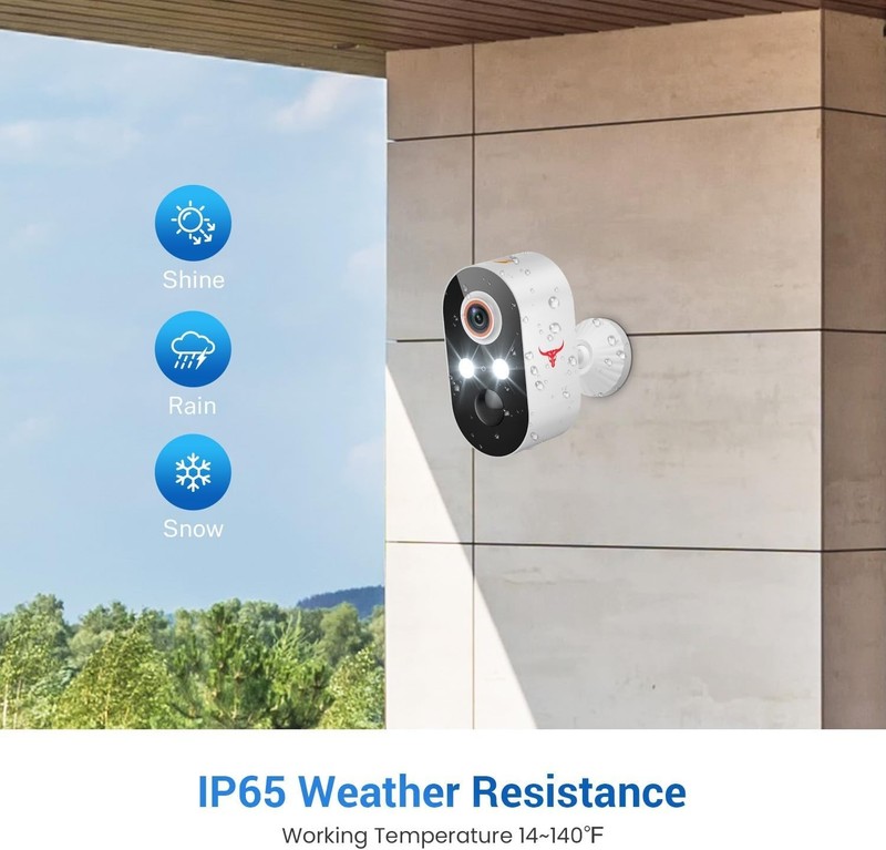 2 Camara Wifi De Seguridad Para Casa IP Interior Exterior Vigilancia Inalambrica gallery