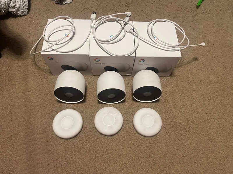 Google Nest Cameras and Doorlock - Used, Working gallery