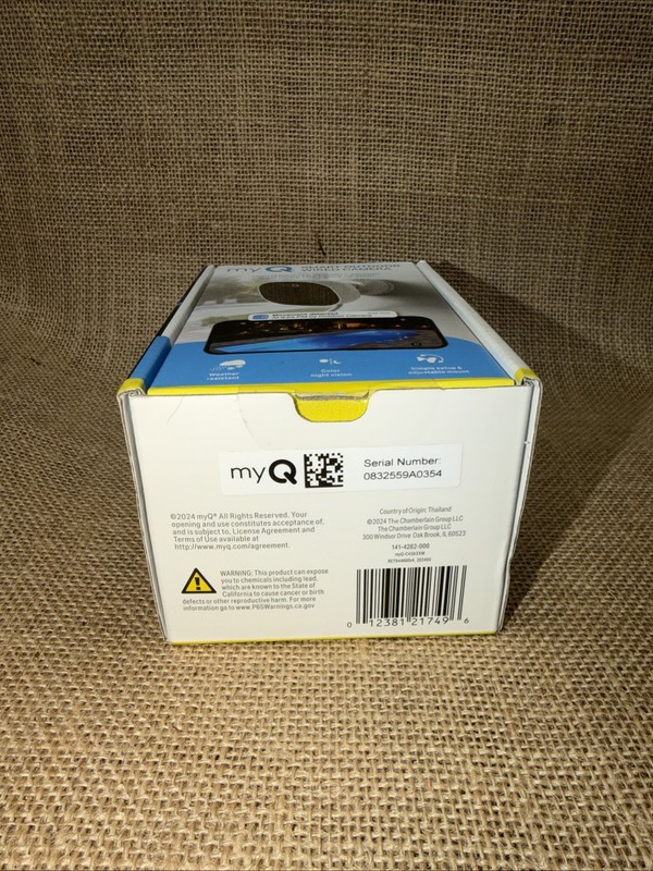 myQ Smart Outdoor Wired Camera - 1080p HD Video, Color Night Vision, Smart gallery