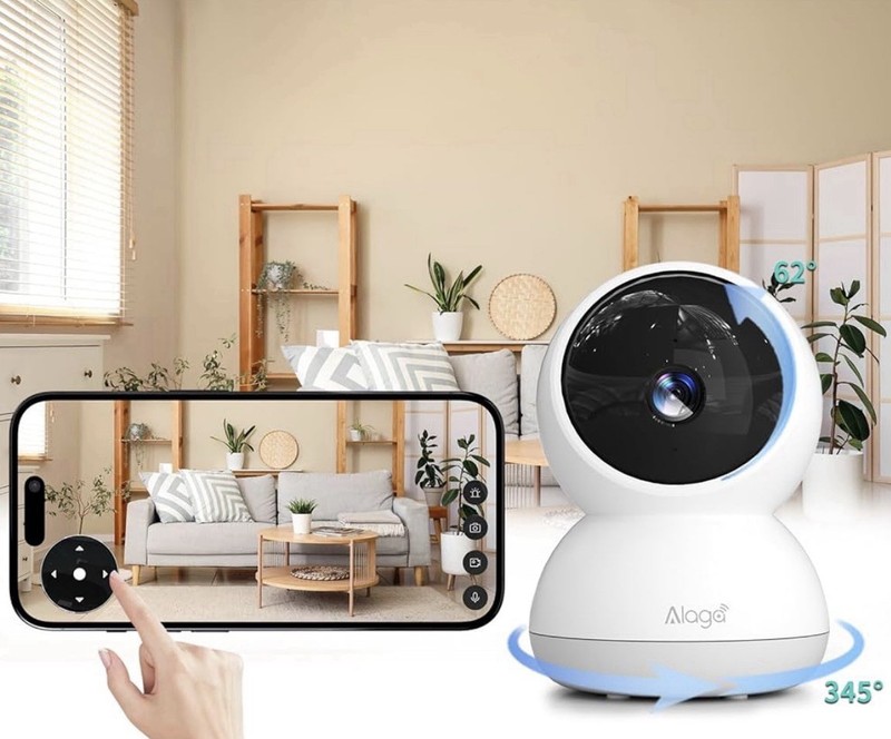 Alaga P50S Pan-Tilt Home Sucurity Wi-Fi Camera 5MP gallery