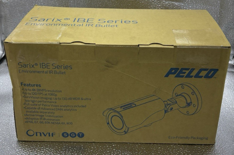 Pelco IBE338-1ER 3MP Sarix Environmental IP IR Bullet Camera, vaste lens 8-20mm gallery