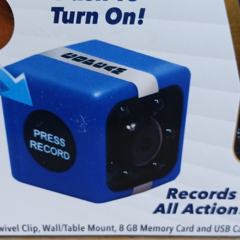 Atomic Beam Cop Cam Motion Activated 720p HD CCTV Camera Blue w/ 8GB Card gallery
