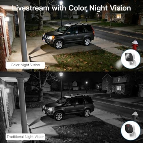 VIMTAG 2.5K Cameras for Home Security Outdoor/Indoor, Color Night Vision Secu... gallery