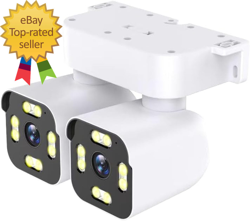 Dual Lens Outdoor Cameras 2.5K/5MP House Cameras Wired Plug-In | Wireless Wifi C gallery