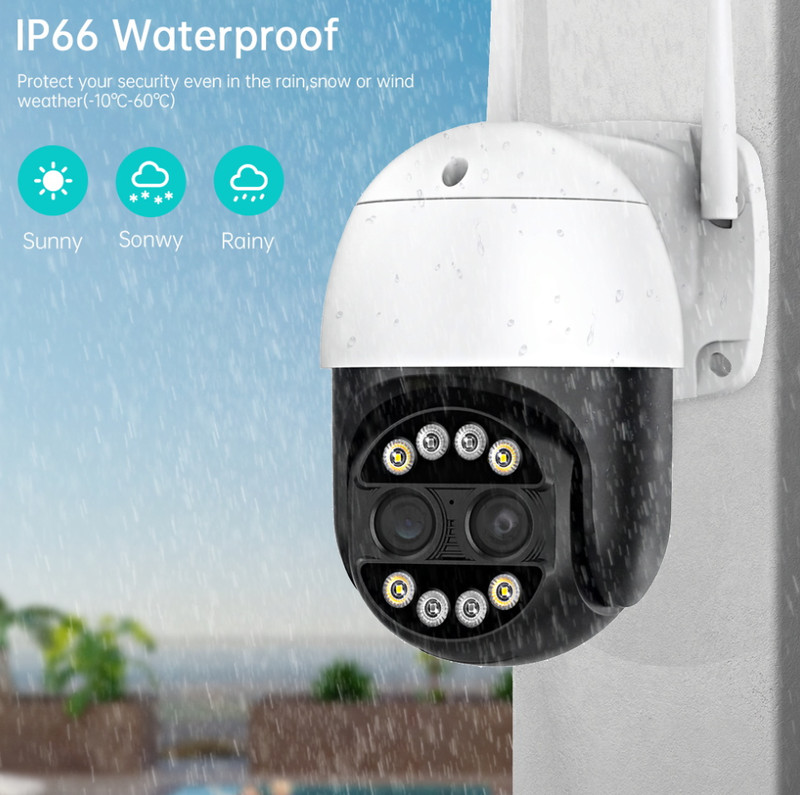 ip camera 8MP 4K 8x Hybrid Zoom 2.8+12mm Dual Lens WiFi,Audio & Video Security. gallery