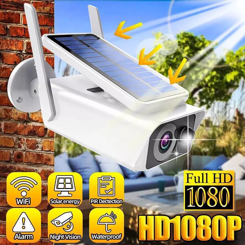 Outdoor 1080P HD Solar Battery Wifi IP Camera Night Vision CCTV Security Camera gallery