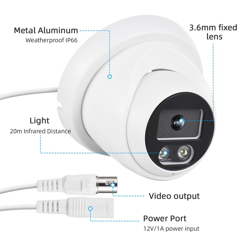 1080P CCTV Wired Indoor Infrared S5Y0 gallery