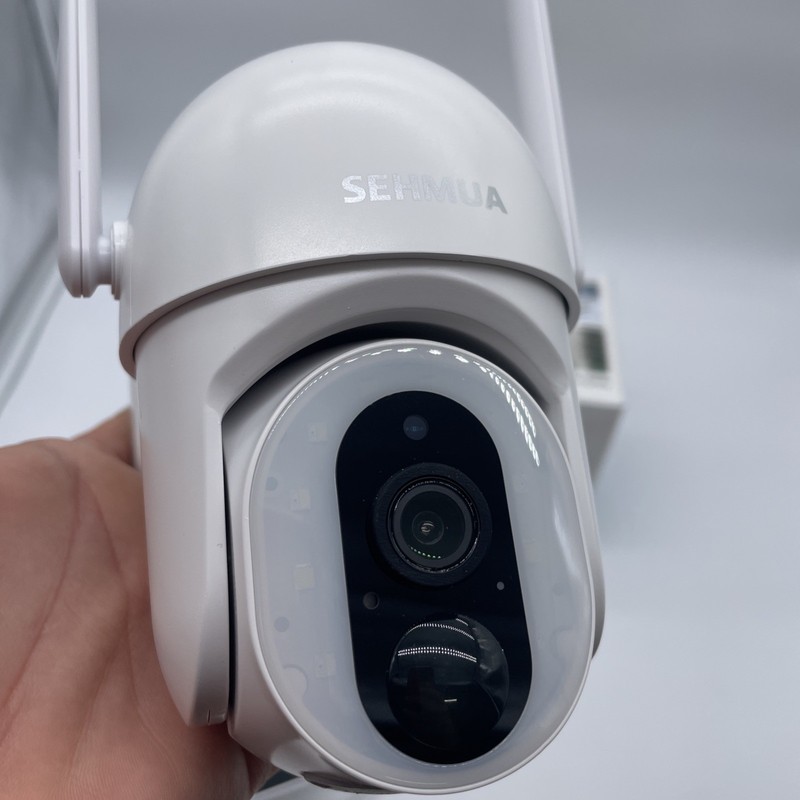 SEHMUA 2K Solar Security Camera Wireless Outdoor 360° View Pan Tilt WiFi gallery