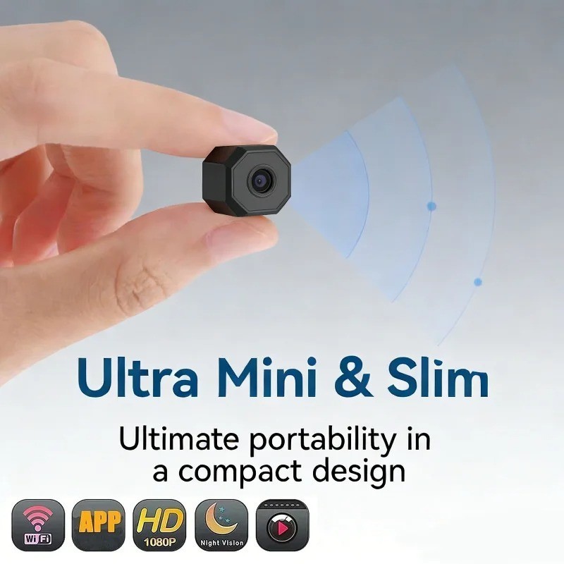 4K Mini Wireless Security Camera Night Vision Motion Detection Home Surveillance gallery