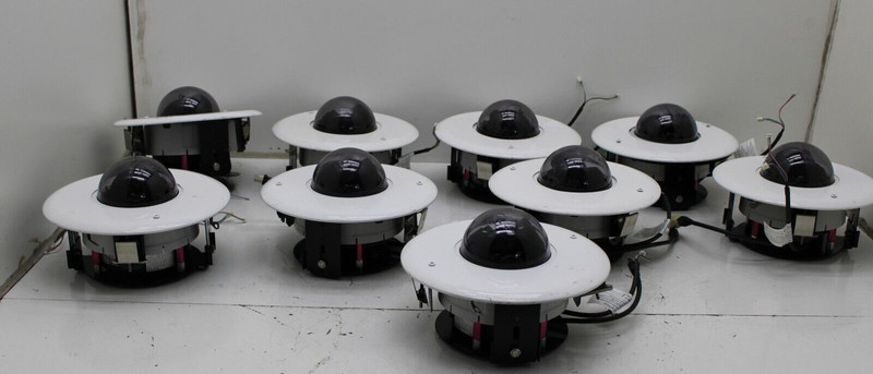 Lot of 9 Panasonic WV-NW484S IP Security Dome Cameras – Untested