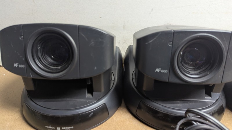 3 SONY Video Cameras EVI-D30 12X Variable Zoom Security Conferencing AF CCD gallery