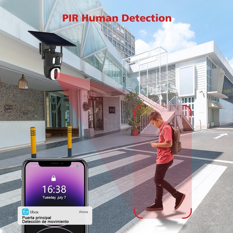 8MP Dual Lens Solar Battery Outdoor Wireless Security Camera 4G LTE Cellular gallery
