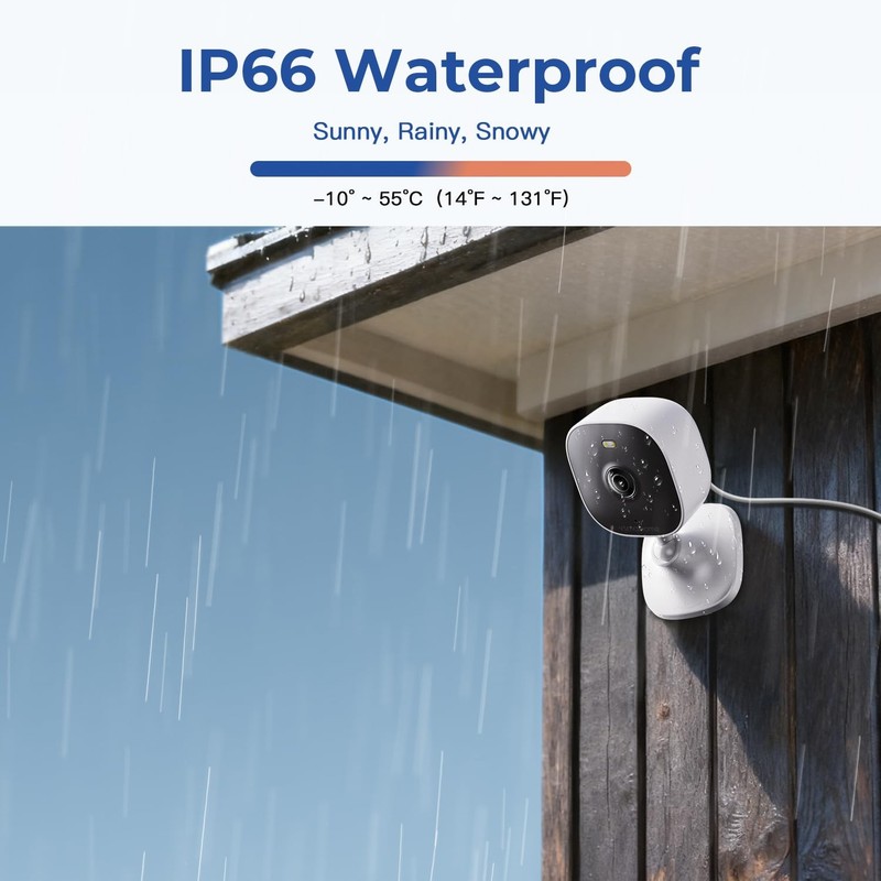 4MP Cameras for Home Security with Audio and Video, Indoor Security Camera fo... gallery