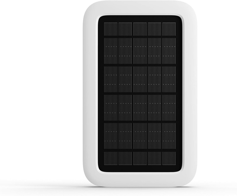 Solar Panel for Outdoor Security Camera,White