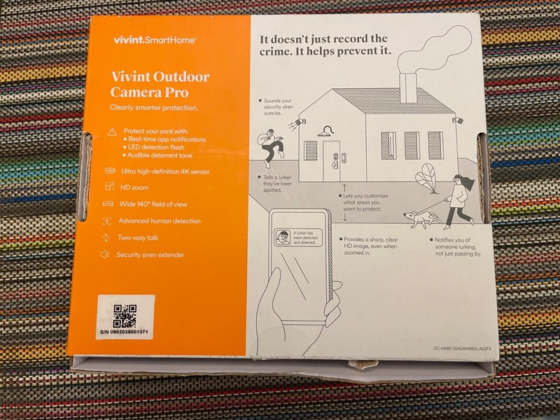 NEW Open Box: Vivint Outdoor Security Camera Pro Gen 1 VS-ODC300-White gallery