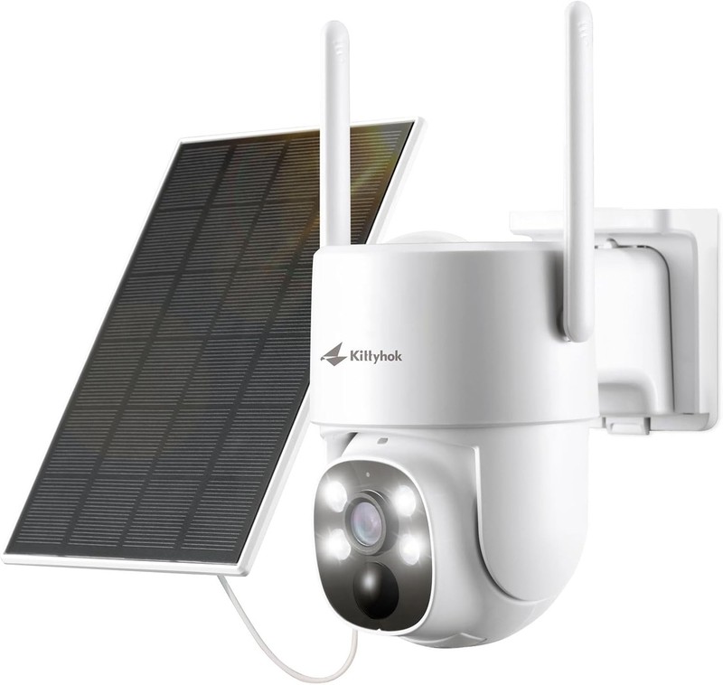 2K FHD Solar Security Camera with Color Night Vision - Wireless & Weatherproof gallery