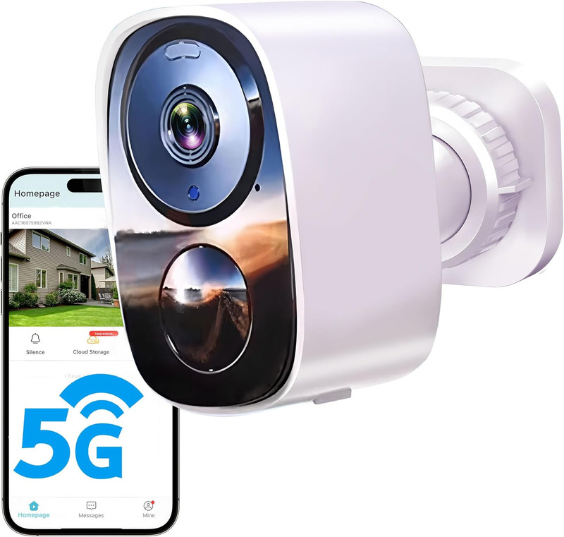 2026 Upgraded 2K Security Cameras Wireless Outdoor, Free Cloud Storage, 1-6 Mont gallery