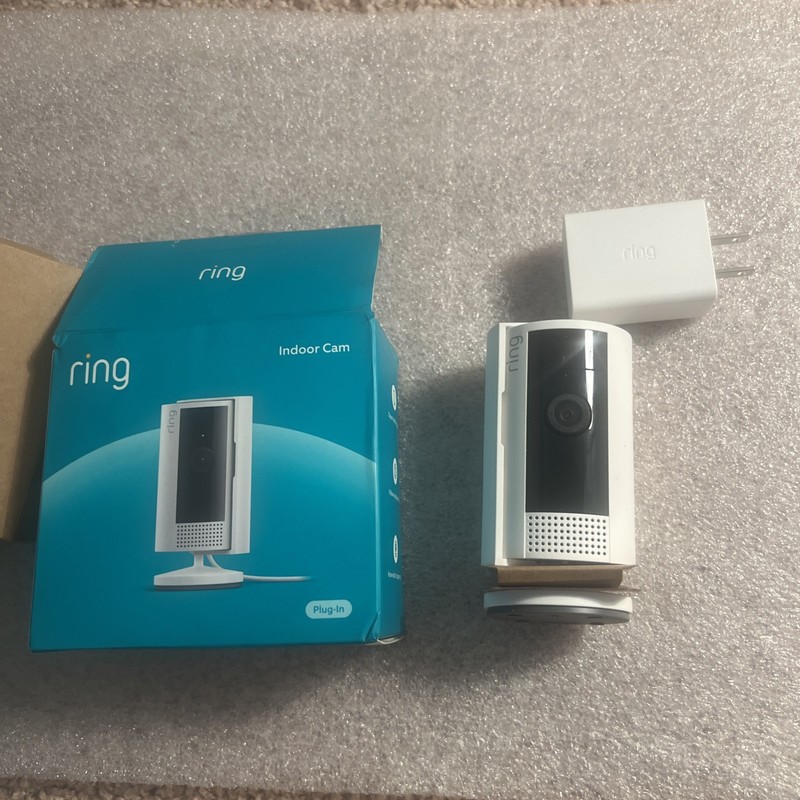 Ring Indoor Cam 2nd Gen Plug-In 1080p HD WiFi Security Camera White Ships Free