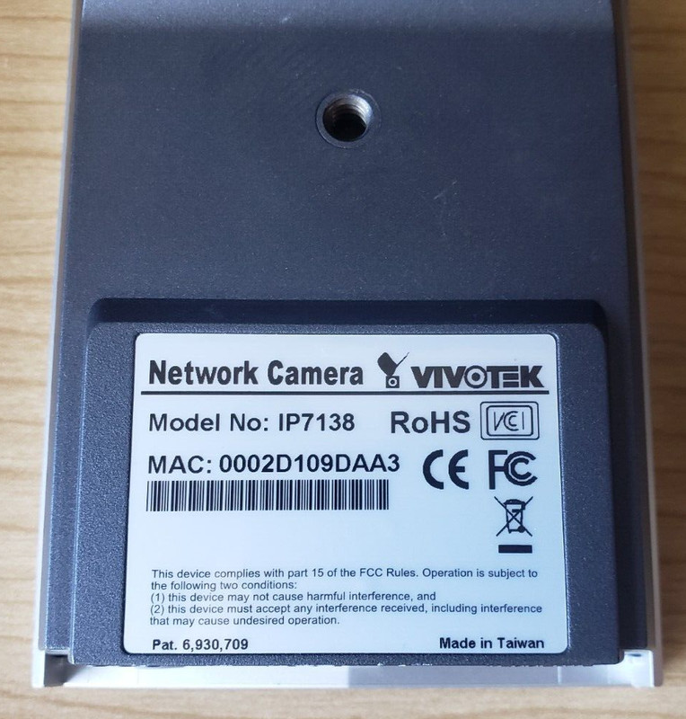 VIVOTEK IP 7138 (CAMERA ONLY NO WIRES OR PLUGS) gallery