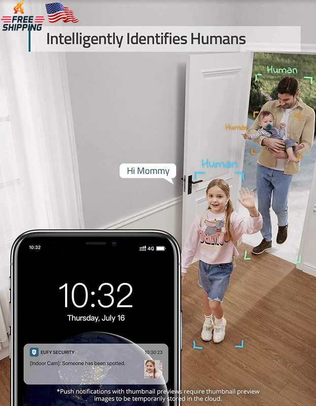 Eufy Security Indoor Cam E220 2-Cam Kit, 2K Security Indoor Camera Pan & Tilt, P gallery