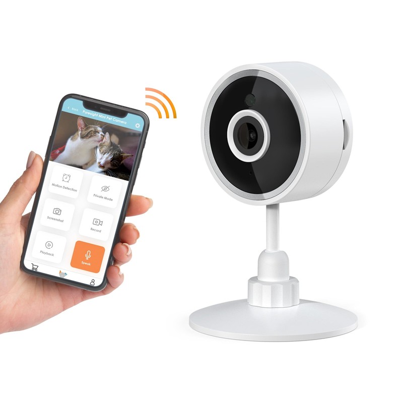 Instachew PurrSight Mini Wi-Fi HD Pet Camera, Indoor Security Camera