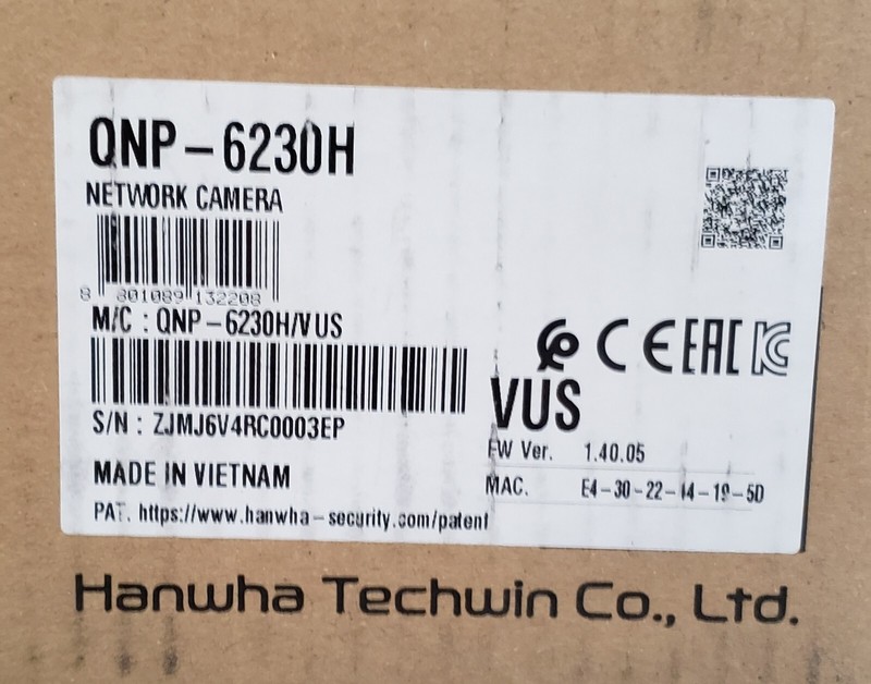 Hanwha Wisenet QNP-6230H POE 24V Network Security Dome Camera 2MP PTZ Day/Night gallery