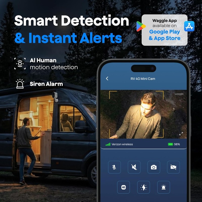 Weatherproof 4G Camera with 9000mAh Battery & Magnetic Mount for Easy Setup gallery