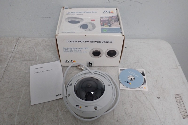 Axis M3007-PV Network Dome Security Camera with Guide, Software