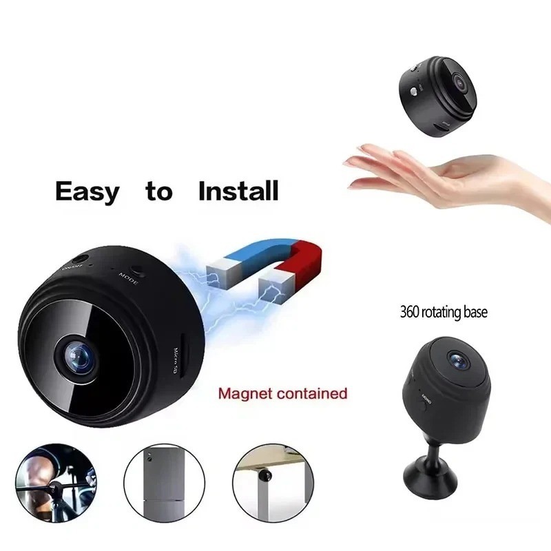 A9 HD WiFi Camera Wireless Mini Security Camera Night Vision Home Use Genuine gallery