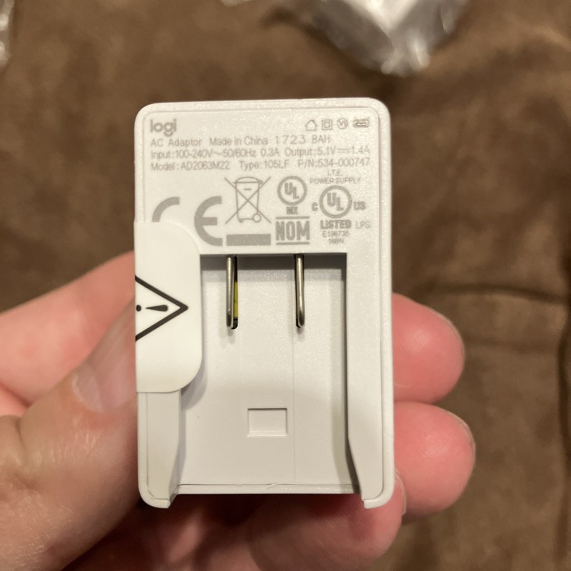 Logitech Circle 2 Power Plug And Adapter Model AD2063M22 New gallery