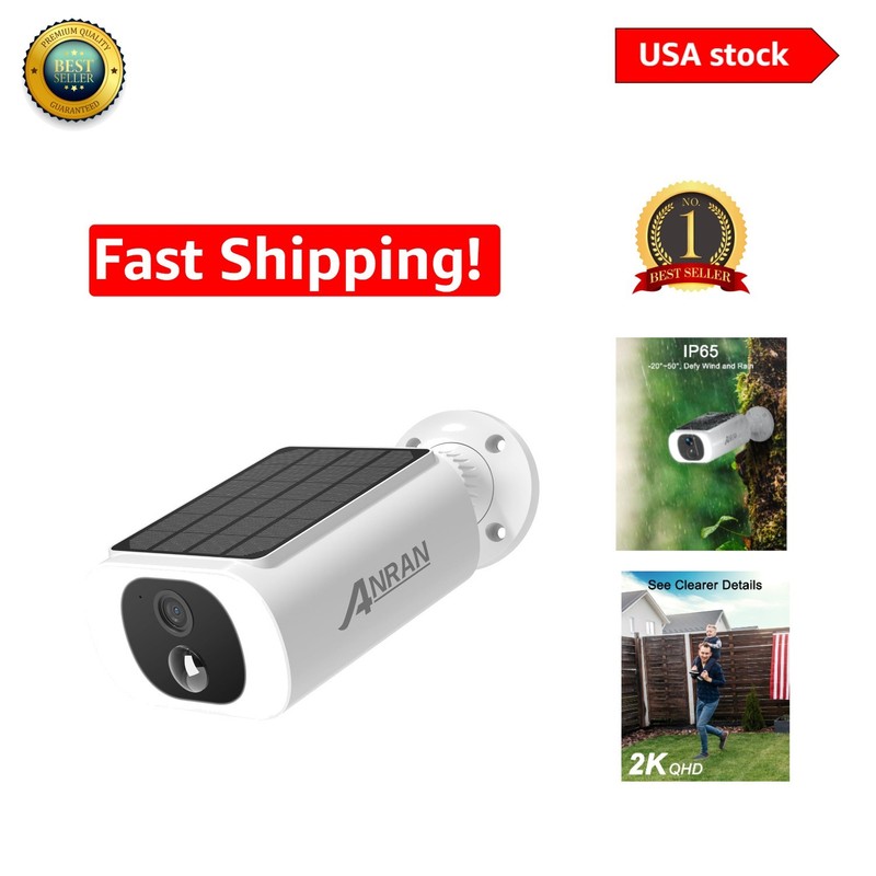 Smart Solar Surveillance Camera – 2K Quality, Motion Alerts & Multi-User Access