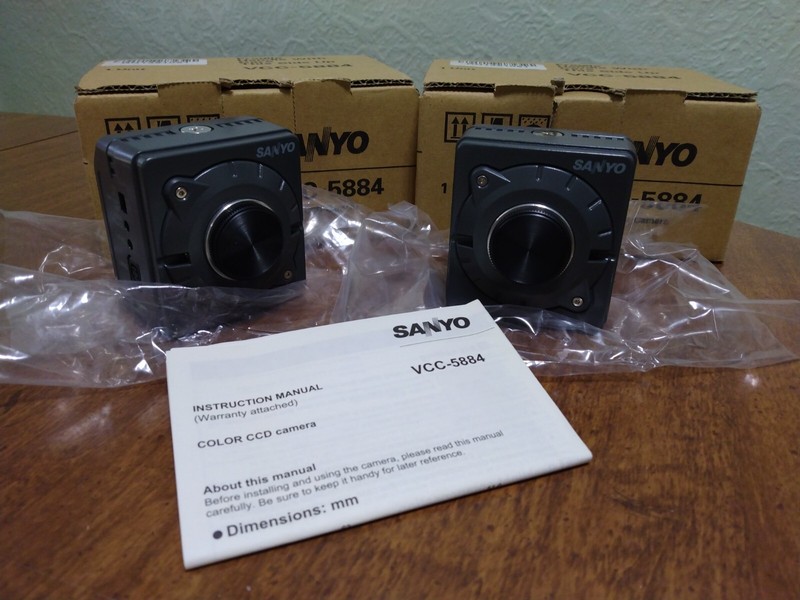 Sanyo Color CCD Security Camera VCC-5884EA Lot of 2 CCT Camera NEW IN BOX