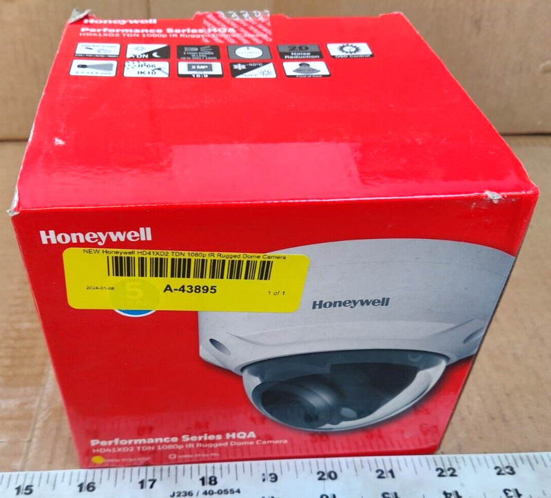 Honeywell HD41XD2 TDN 1080p IR Rugged Dome Camera gallery
