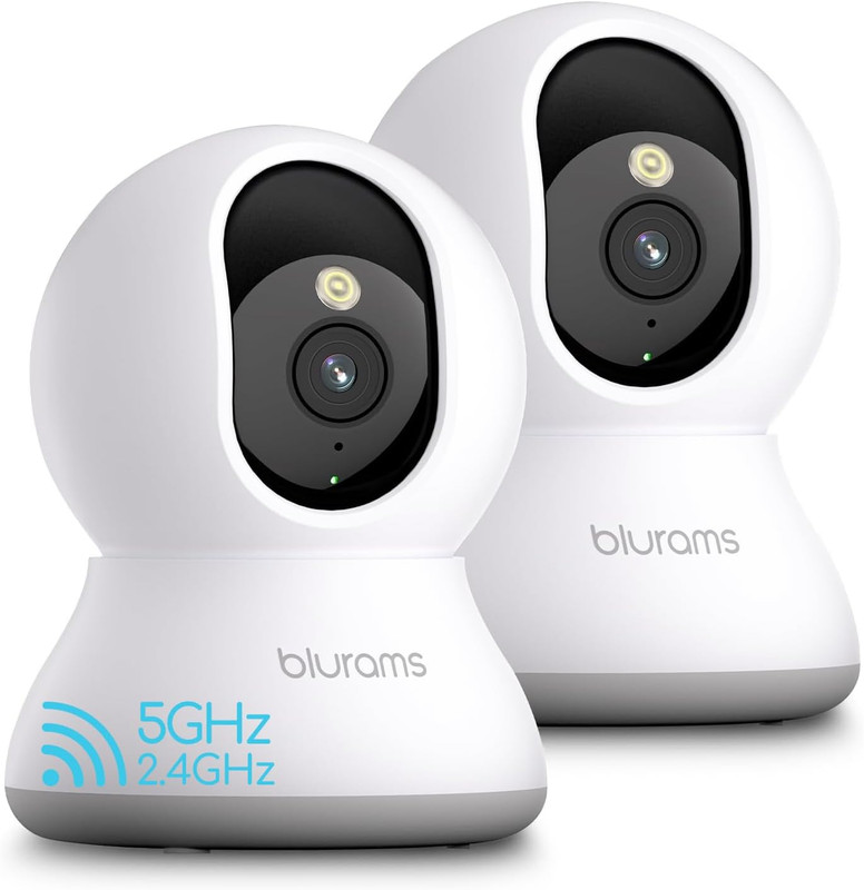 5G Cameras for Home Security, 2K Pet Camera with Phone App, 360° PTZ Indoor Came gallery