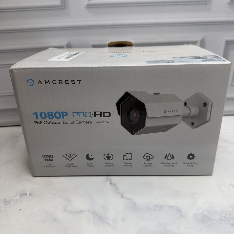 Amcrest UltraHD Outdoor Security Camera Bullet – IP2M-852EW Weatherproof