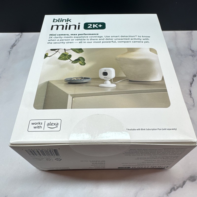 Blink Mini 2K+ Compact plug-in security camera 2K video resolution 2 Pack NEW gallery