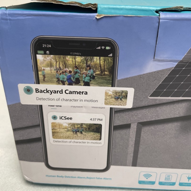4G LTE Solar Security Camera, Wireless Outdoor with 360° Views Motion Detection gallery