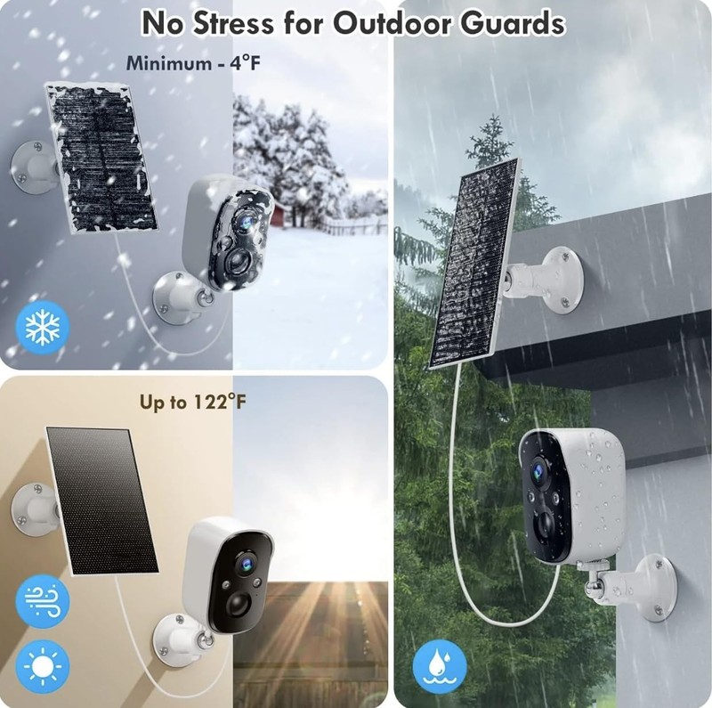 VicoHome Solar Camera Outdoor Wireless – Security Monitoring 2K Battery-Power... gallery